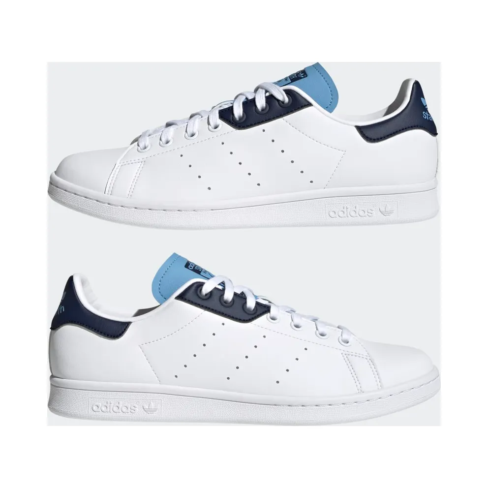 adidas Stan Smith Cloud White / Collegiate Navy / Light Blue (H00332)