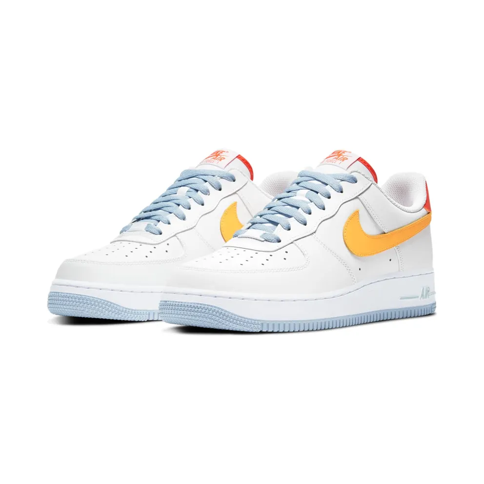 Nike Air Force 1 Low Kindness Day (2020) White/Laser Orange-Light Armory Blue Heather-Electro Orange (DC2196-100)