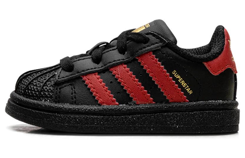 Adidas Superstar I TD “Black Scarlet Gold” (BW0750)