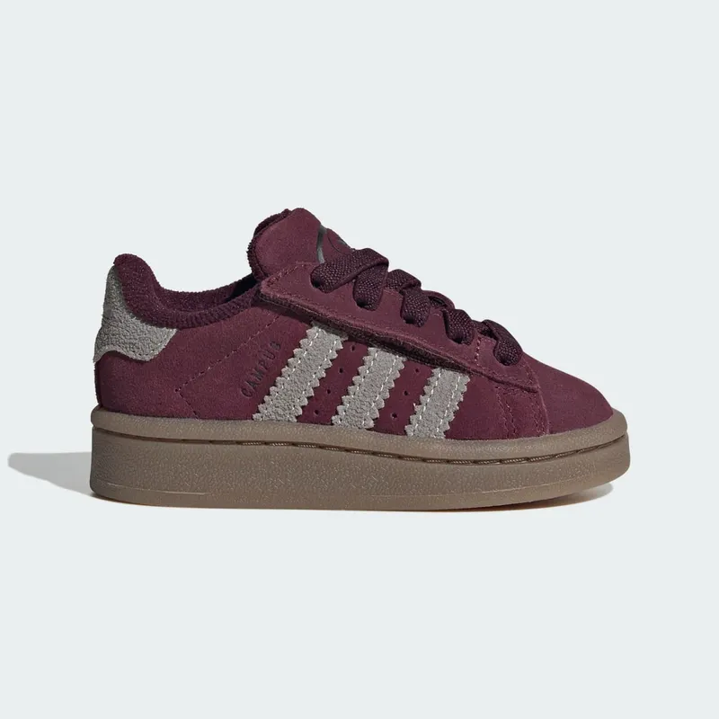 Adidas CAMPUS 00s COMFORT CLOSURE ELASTIC LACE Shoes Maroon / Khaki Three / Gum (KI9407)