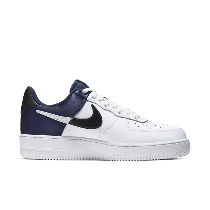 Nike Air Force 1 ’07 LV8 Midnight Navy Satin Midnight Navy/White/Black (BQ4420-400)