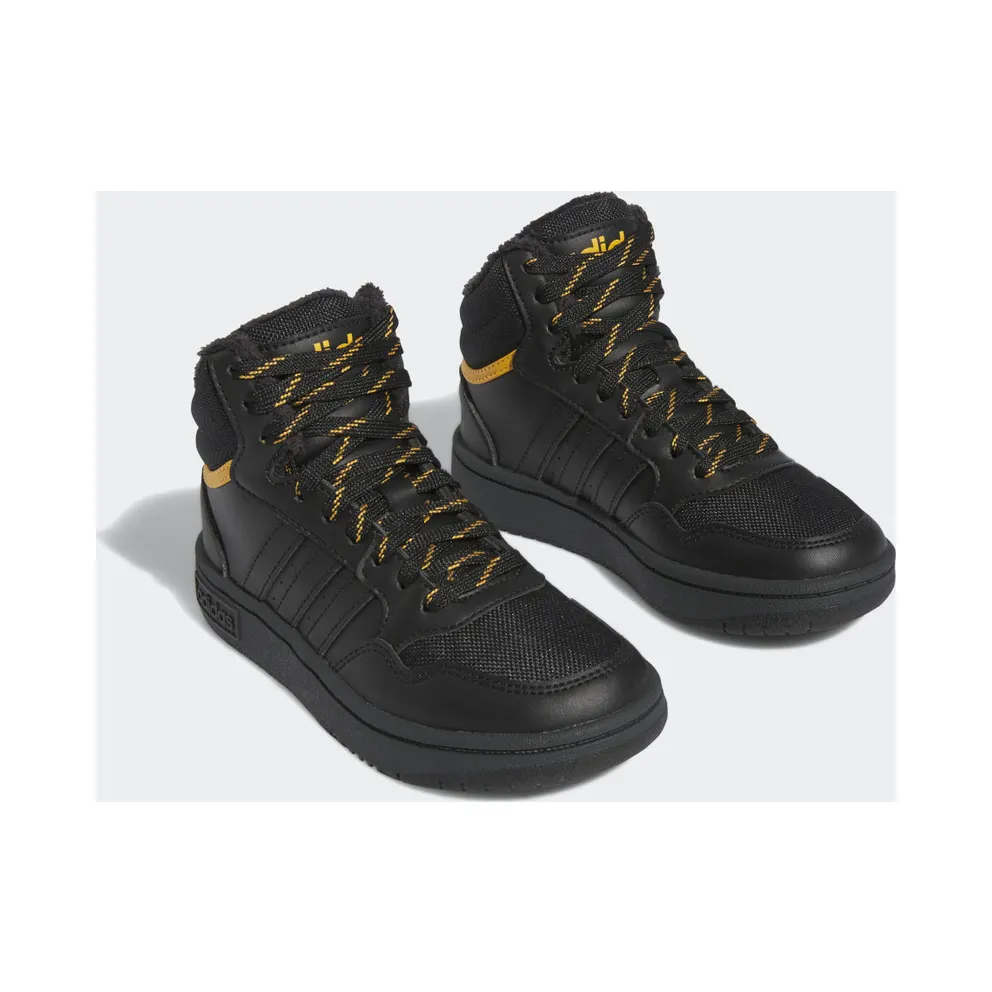 Adidas Hoops Mid 3.0 Kids Core Black / Core Black / Preloved Yellow (IF7736)