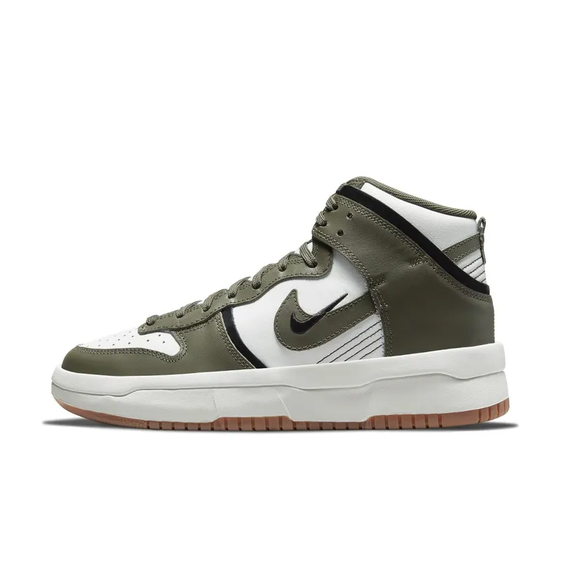 Nike Dunk High Up Cargo Khaki – “Summit White / Cargo Khaki-black” (DH3718-103)