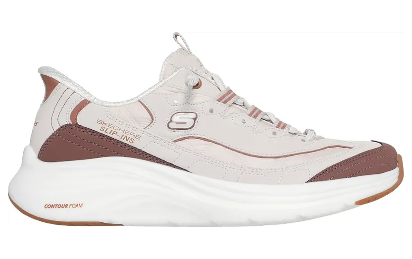 Skechers Slip-ins: Contour Foam – Cozy Fit Sweet Nostalgia Natuurlijk/Bruin