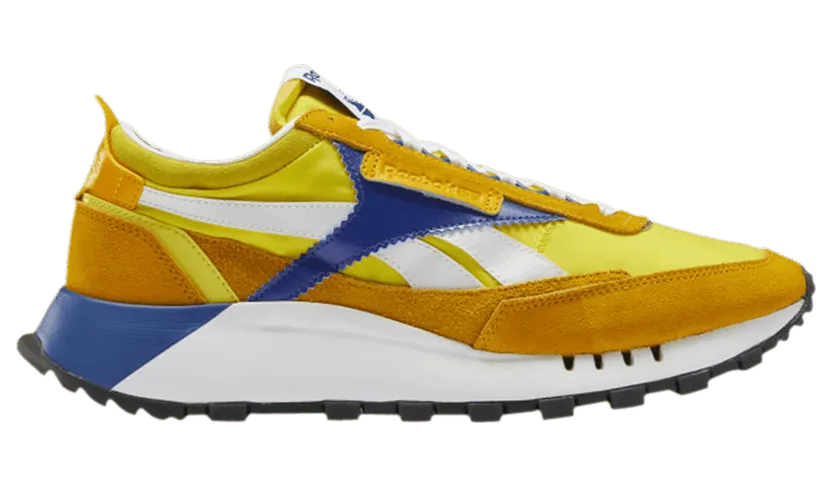 Reebok Classic Leather Legacy Collegiate Gold Bright Yellow Collegiate Gold/Bright Yellow-Team Dark Royal (Other Brands Reebok)