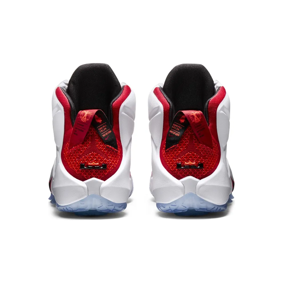 Nike LeBron 12 Heart of a Lion Red/White-Crimson-Black (684593-601)