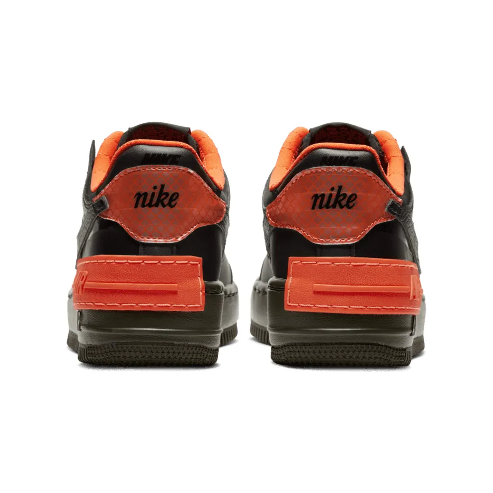 Nike Air Force 1 Shadow Black Hyper Crimson Cargo Khaki (W) Black/Hyper Crimson-Cargo Khaki-Back (CQ3317-001)