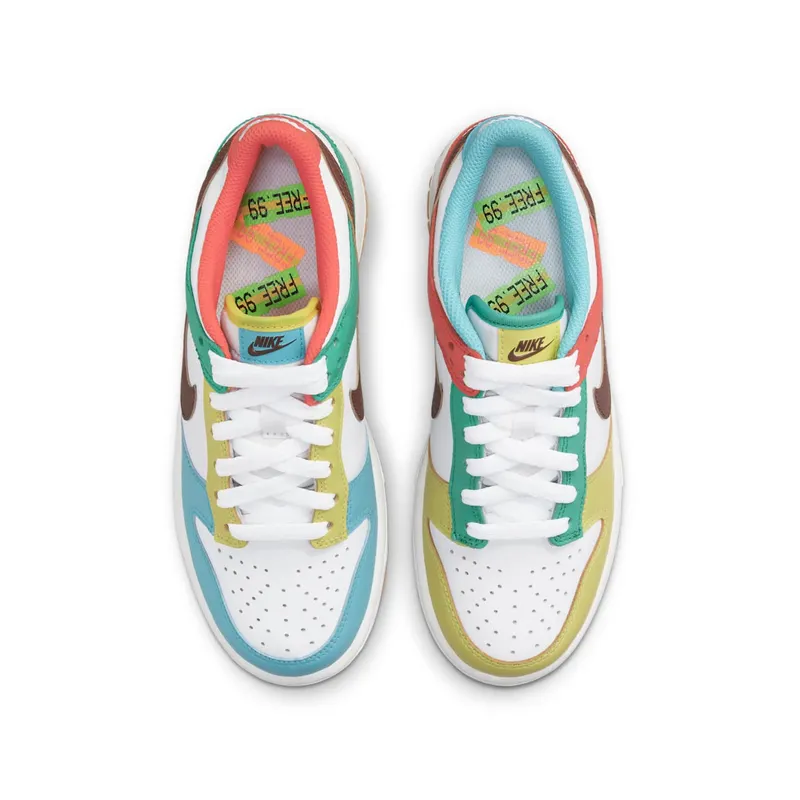 Nike Dunk Low Free 99 White (GS) (2021) (CZ2496-100)