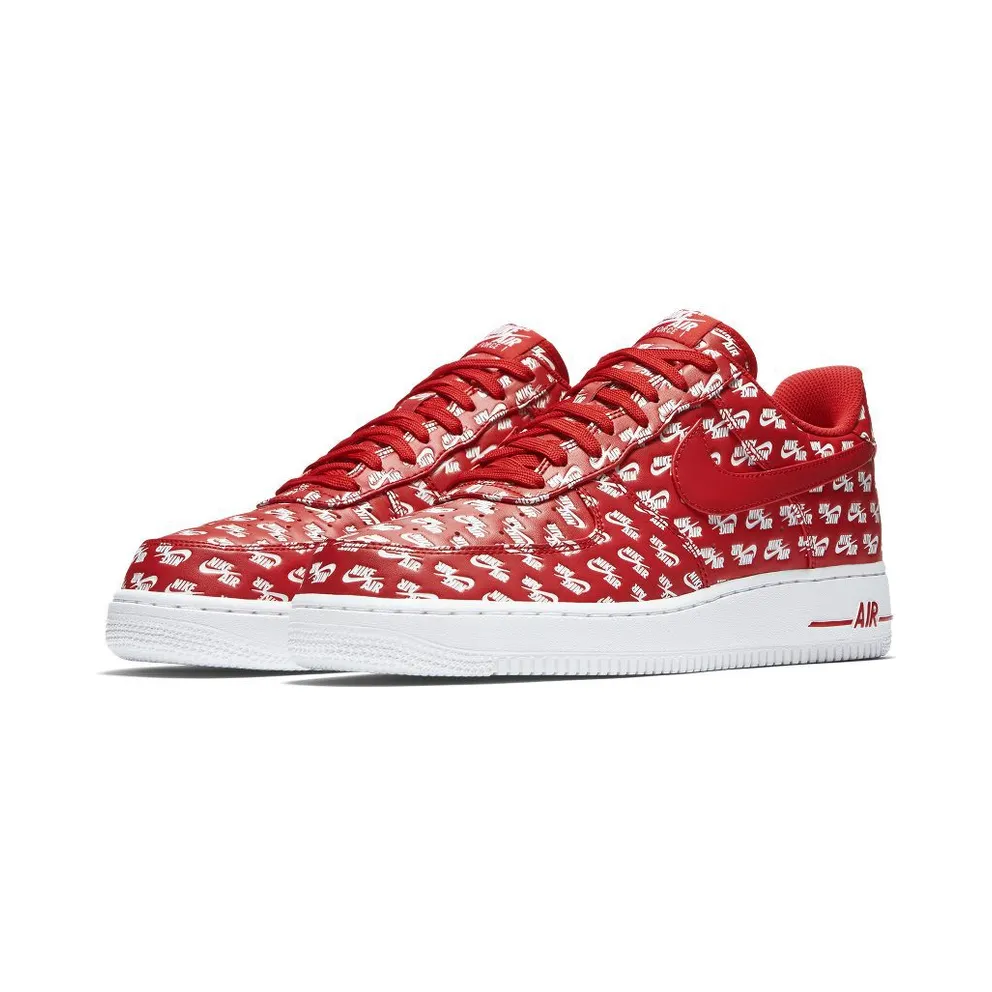 Nike Air Force 1 Low All Over Logo Red University Red/University Red-White (AH8462-600)