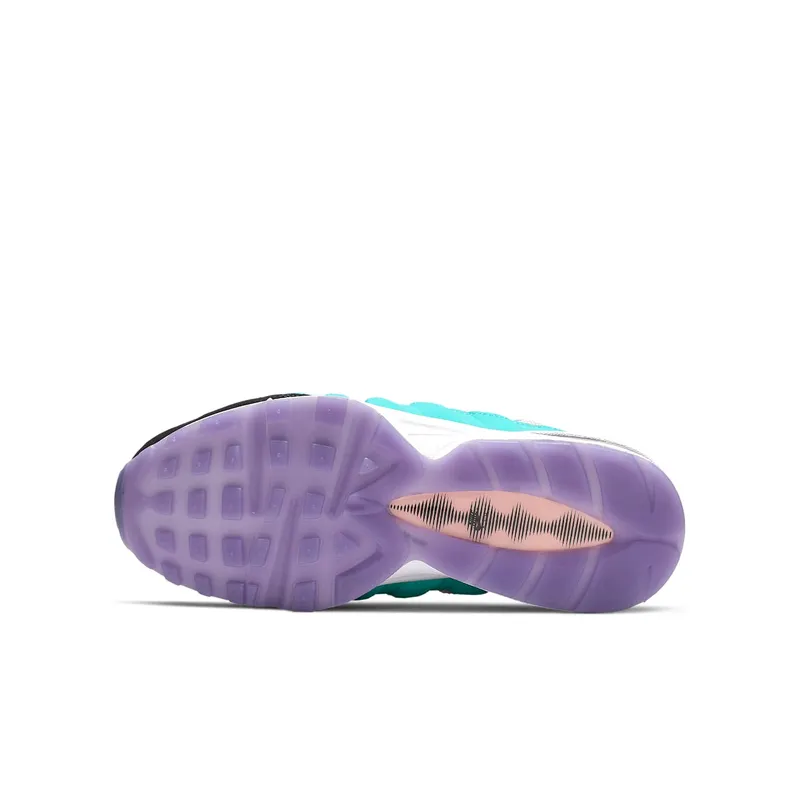 Nike Air Max 95 Have a Day (GS) Black/White-Hyper Jade-Bleached Coral (CI5645-001)