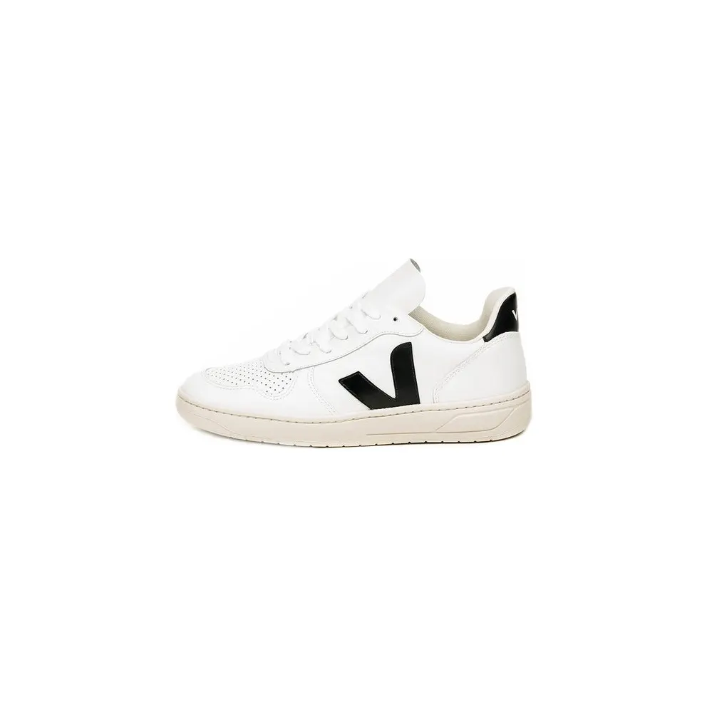 Veja V-10 Leather Extra White / Black (VX0200005B)
