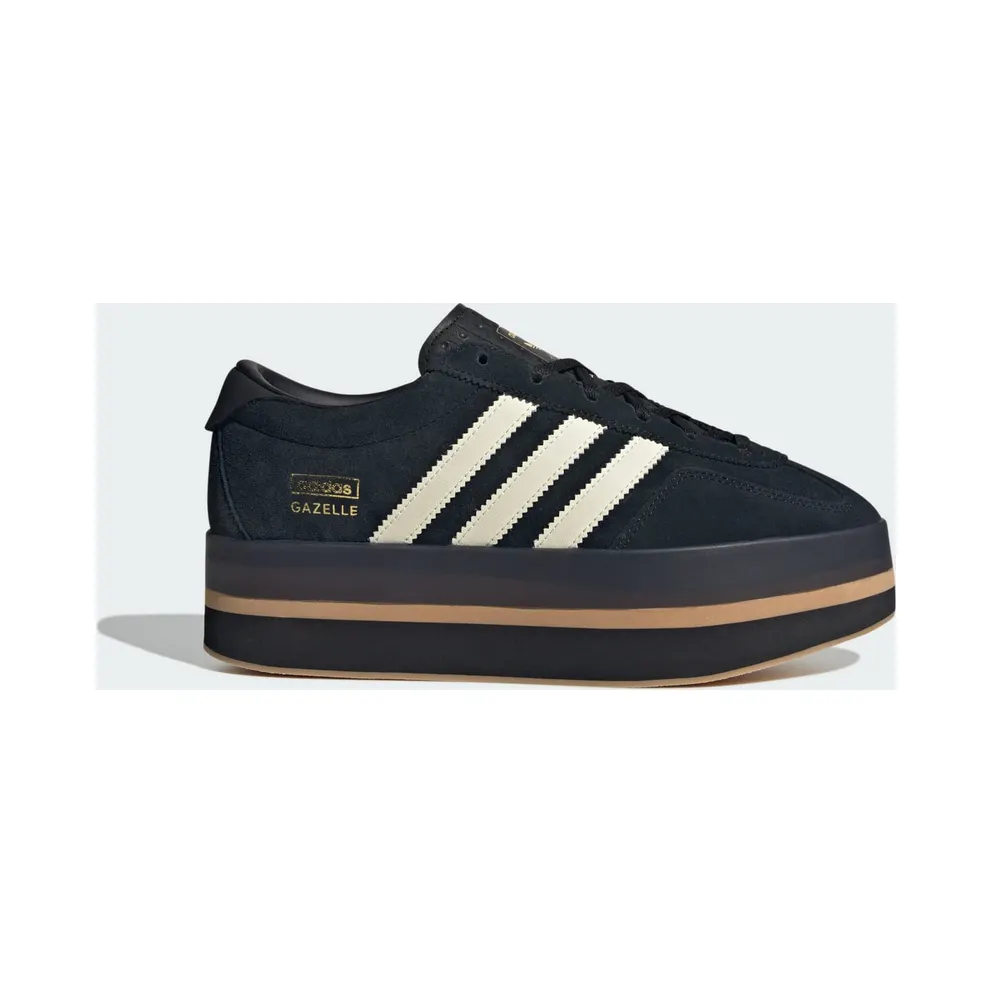 Adidas Gazelle Stack Core Black / Cream White / Gum (JS0239)