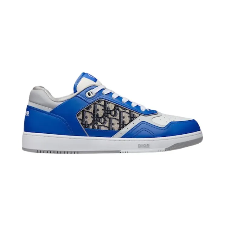 Dior B27 Low Blue Grey White Beige Dior Oblique Jacquard (3SN272ZIR_H560)