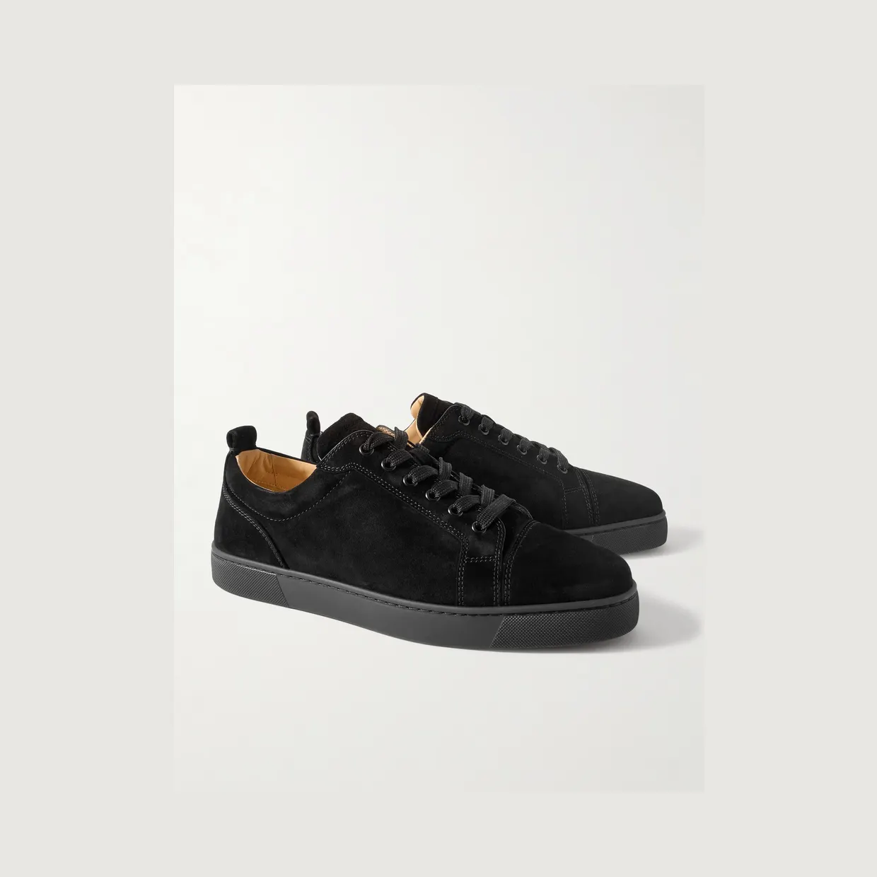 Christian Louboutin Louis Junior Suede Sneakers Black (3240421) (4)