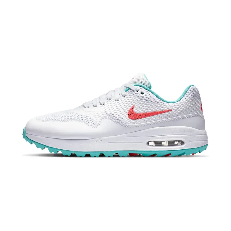 Nike Air Max 1 Golf Watermelon “White / Aurora Green / Hot Punch” (CI7576-103)