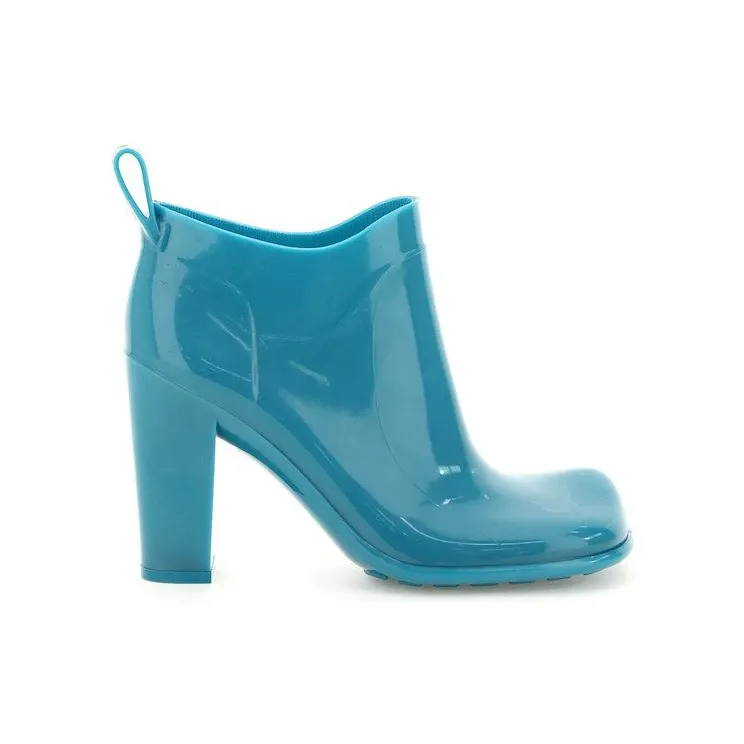 Bottega Veneta Shine Rubber Ankle Boots Blue (677113V1AJ04484)