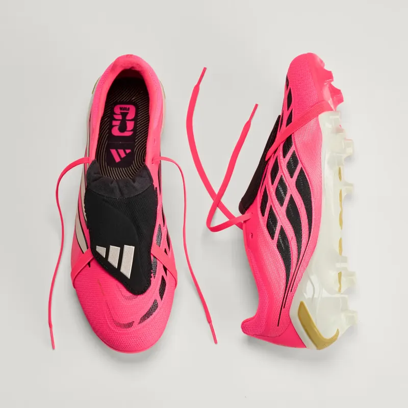 Adidas Predator League Fold-Over Tongue FG Football Boots, Pink (JP6271)