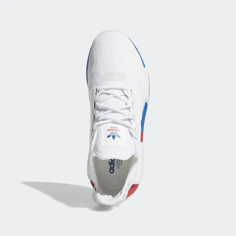 adidas NMD R1 White Red Blue Cloud White/Crystal White/Lush Red (FX4148)