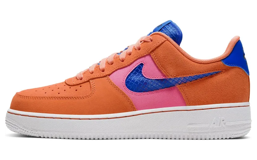 Nike Air Force 1 ’07 LV8 ‘Orange Trance’ Orange Trance/Lotus Pink/White/Pacific Blue (CW7300-800)
