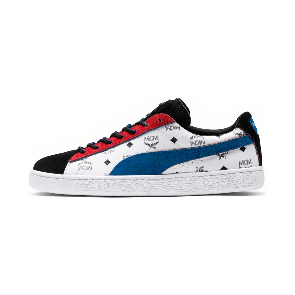 Puma Suede Classic MCM (Black) Whisper White/Blue-Puma Black (366299-03)