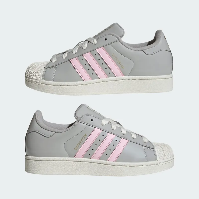 Adidas SUPERSTAR SHOES Grey Two / Clear Pink / Off White (KI8052)