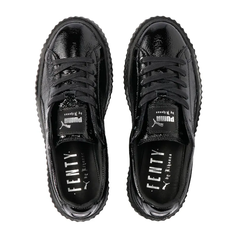 Puma Creeper Wrinkled Patent Black Black- Black (W) Puma Black/Black-Puma Black (364465)