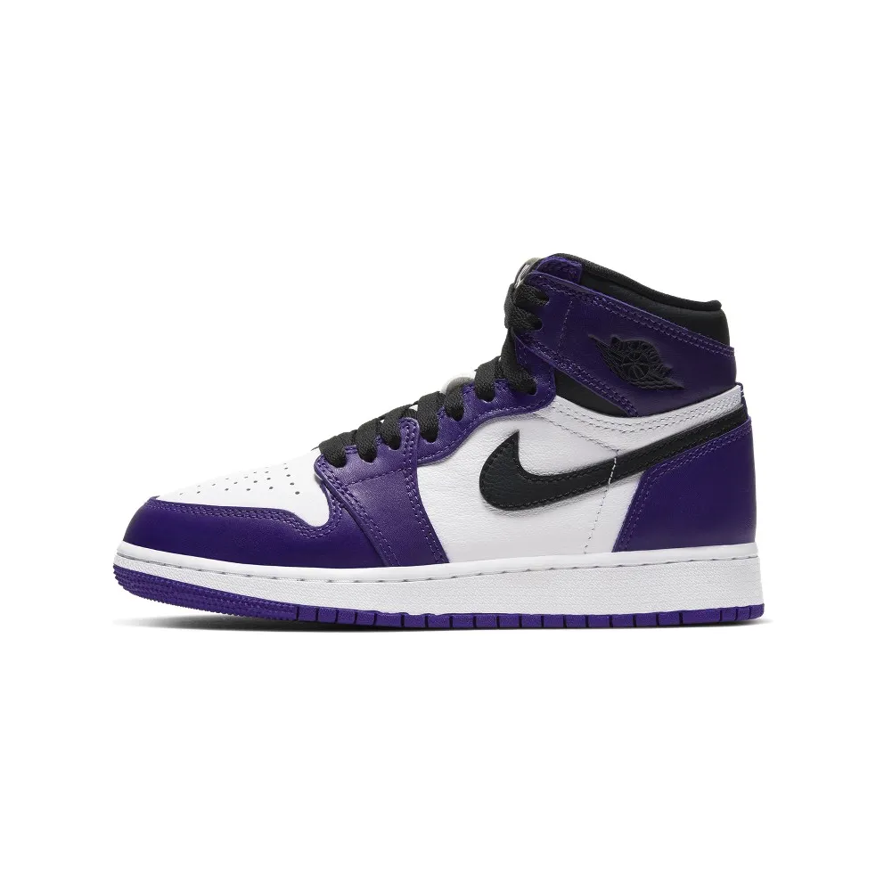 Air Jordan 1 Retro High Court Purple White (GS) (575441-500)