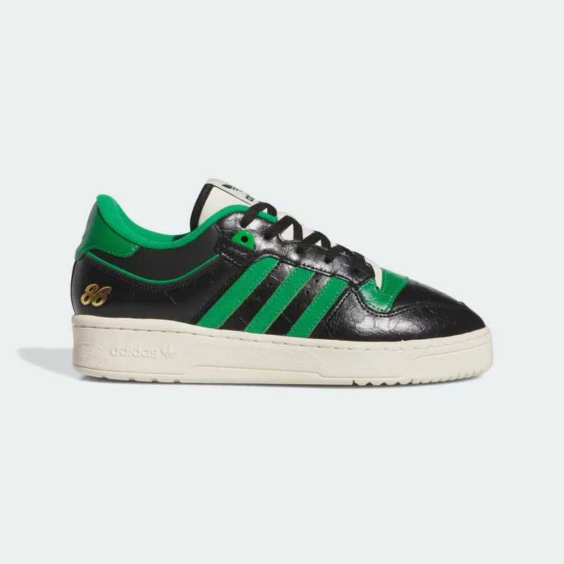 adidas Rivalry 86 Low Core Black / Green / Cream White (IE7160)