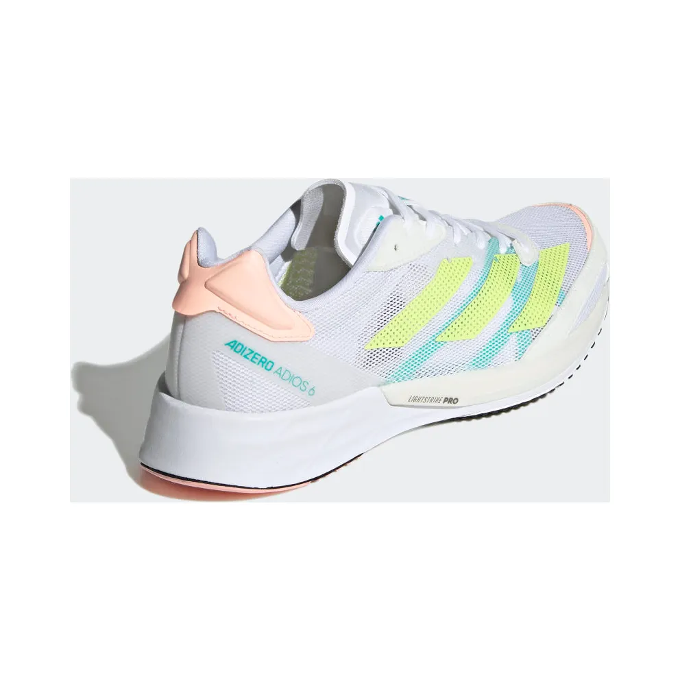 adidas Adizero Adios 6 Cloud White / Pulse Lime / Light Flash Orange (GY0910)