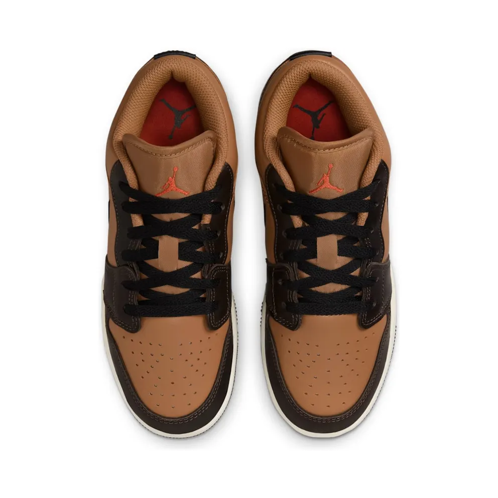 Nike Air Jordan 1 Low SE GS “Flax Baroque Brown” (HQ3604-201)