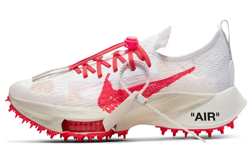 Nike Air Zoom Tempo NEXT% Flyknit Off White White Solar Red (CV0697-100)