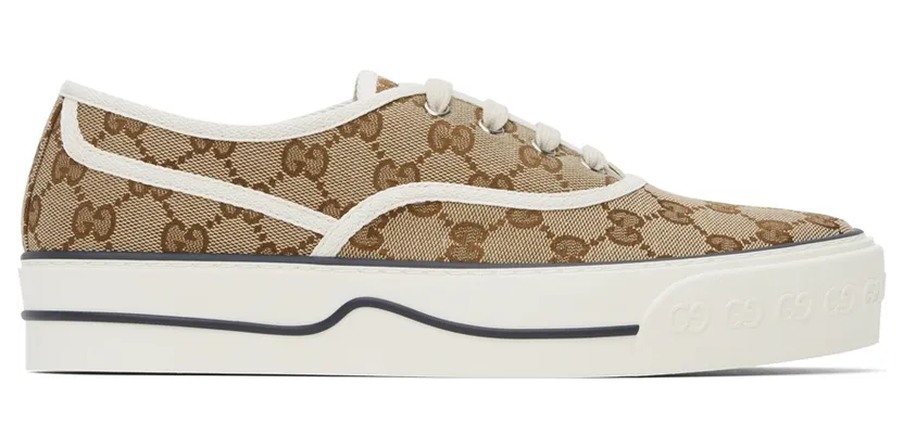 Gucci Brown GG Tennis Sneakers (659950 2HKE0)