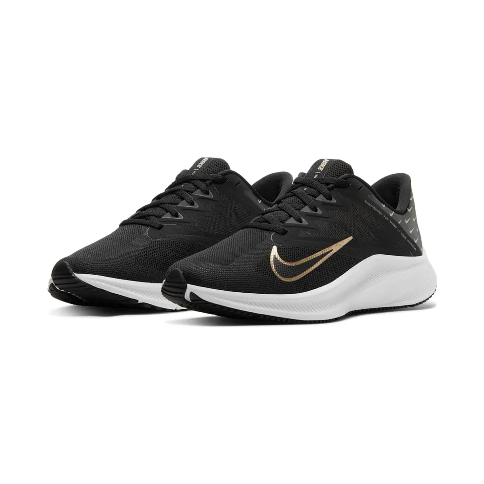 Nike Quest 3 Premium “Black / Iron Grey / Metallic Gold Grain” (CV0149-001)