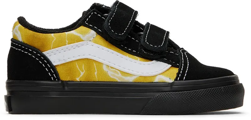 Vans Baby Black & Yellow Old Skool V (VN0005W2Y23)