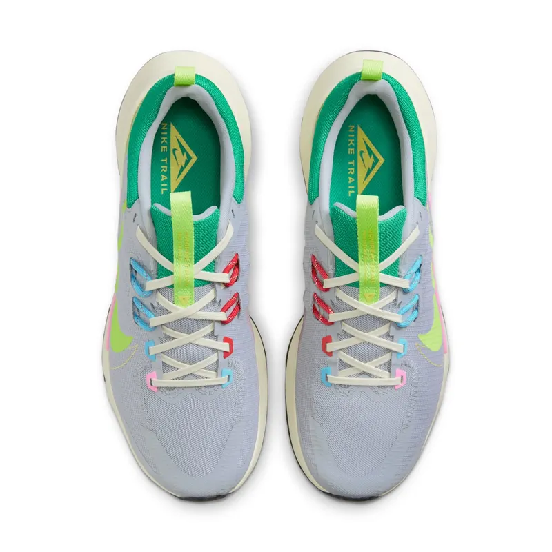 Nike Juniper Trail 2 Wolf Grey Pink Spell Stadium Green Volt (DM0822-004)