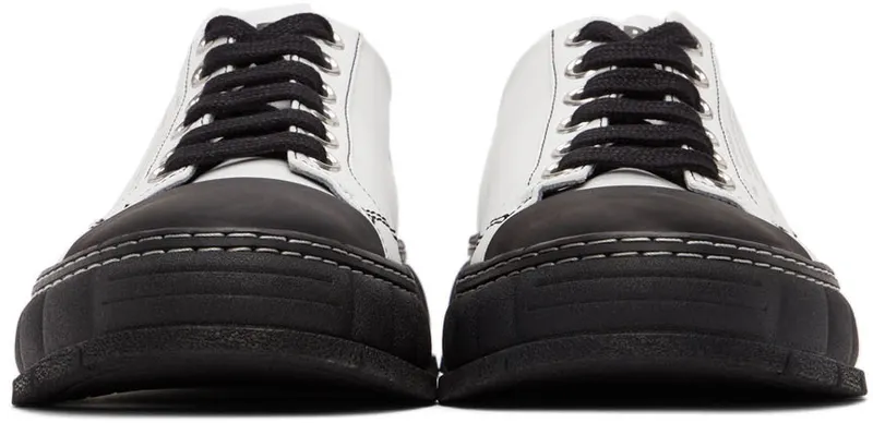 Virón SSENSE Exclusive White & Black Apple Leather 1968 Contrast (1968-04-A-190)