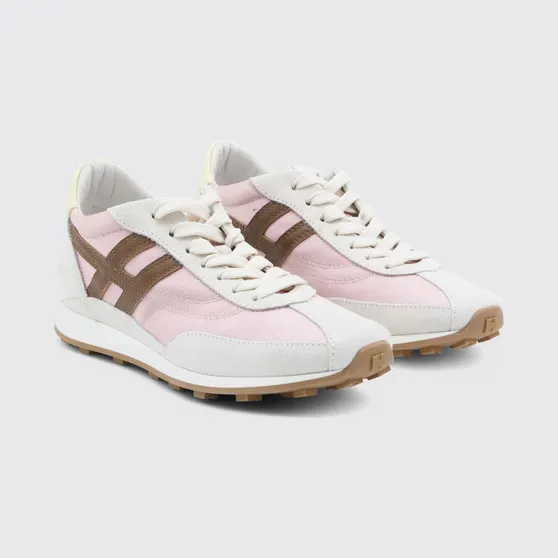 Hogan H699 Sneakers in Mesh and Suede Pink (HXW6990GA20V0O0FEC)