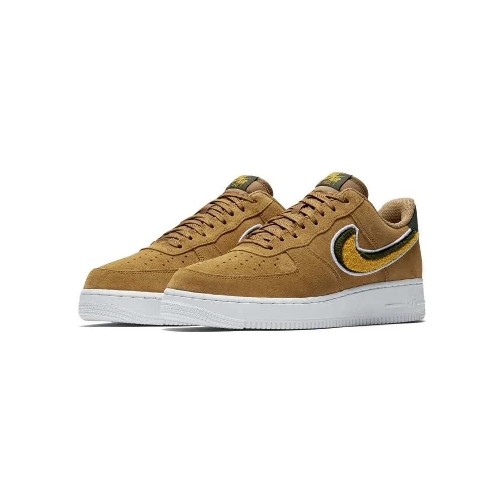 Nike Air Force 1 Low 3D Chenille Swoosh Muted Bronze Muted Bronze/Sequoia-White-Yellow Ochre (823511-204)
