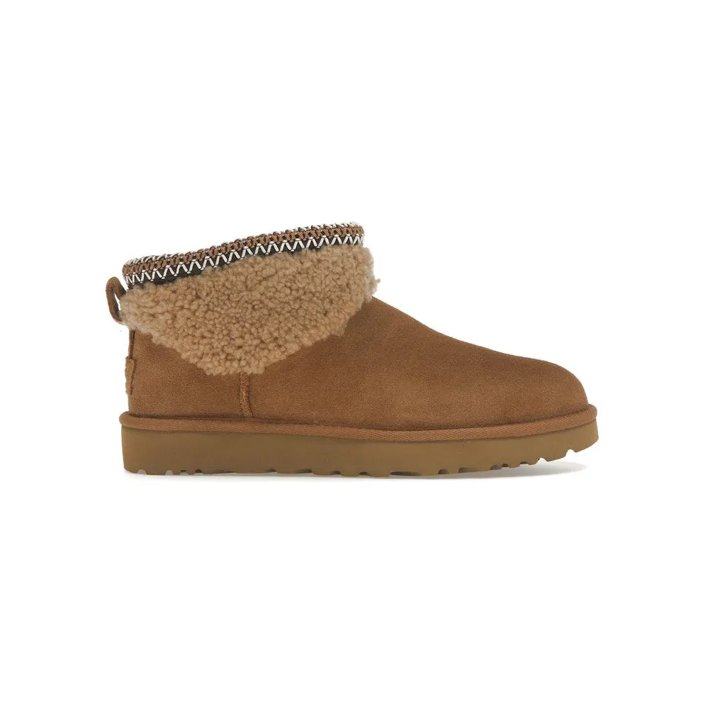 UGG Classic Ultra Mini Maxi Curly Boot Chestnut (1158263-CHE)