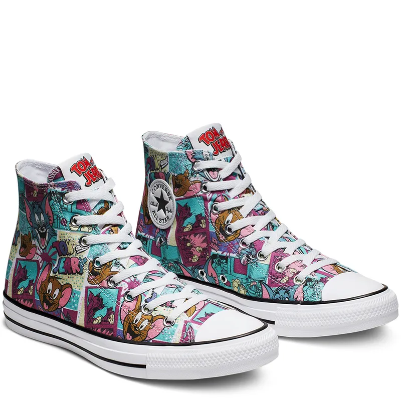 Converse Chuck Taylor All-Star Hi Tom and Jerry Multi White/Multi-Black (165735C)
