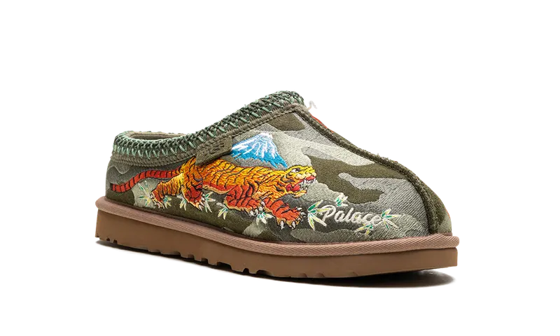 Ugg Tasman Slide “Palace – Burnt Olive Camo” (1172070-GRNC)