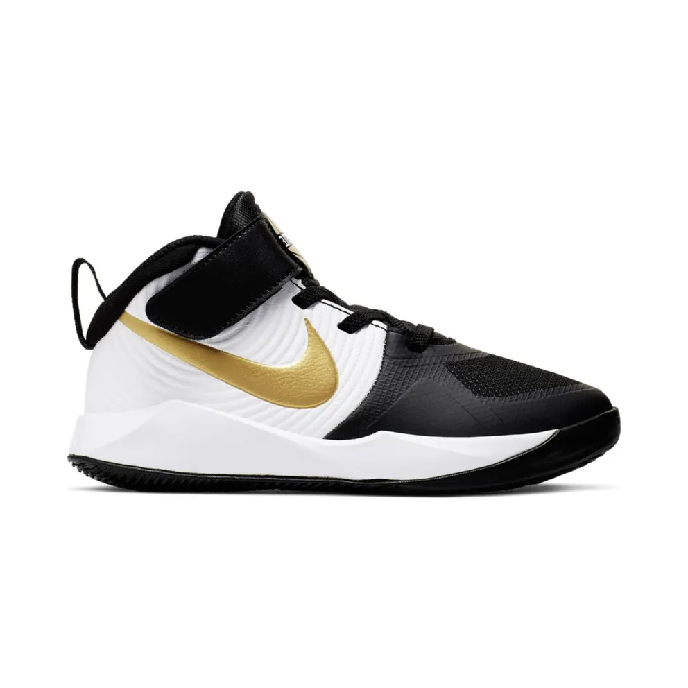 Nike Team Hustle D 9 Black Metallic Gold (PS) Black/White/Metallic Gold (AQ4225-004)