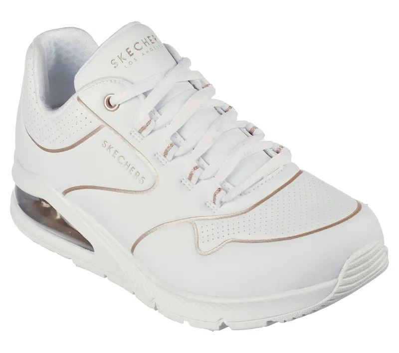 Skechers Uno 2 Golden Trim “White / Gold (155637 Wtgd)” (155637WTGD)