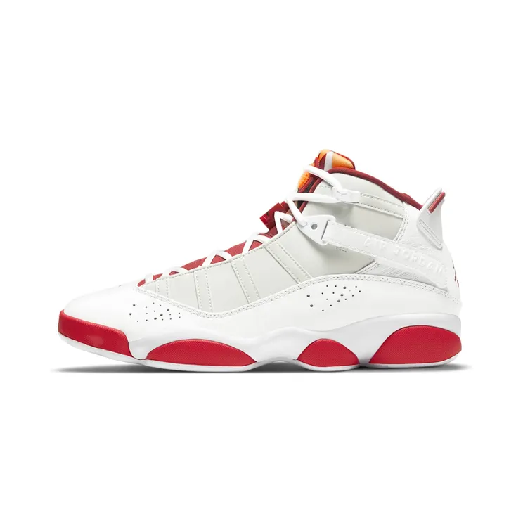 Jordan 6 Rings Hare “White / Light Silver / True Red / Black” (DD5077-105)