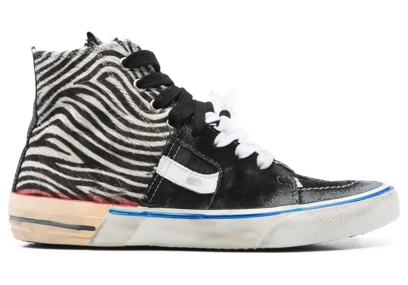 Paul Easterlin Suède met zebraprint “Black” (CS005BZCALYSTAR)
