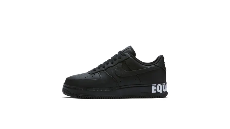 Nike Air Force 1 Low CMFT Equality Black History Month (2018) Black/Black-White-Metallic Gold (AQ2125-001)