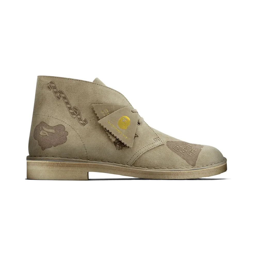 Clarks Desert Boot Bape Grey Embossed Grey (26149860)