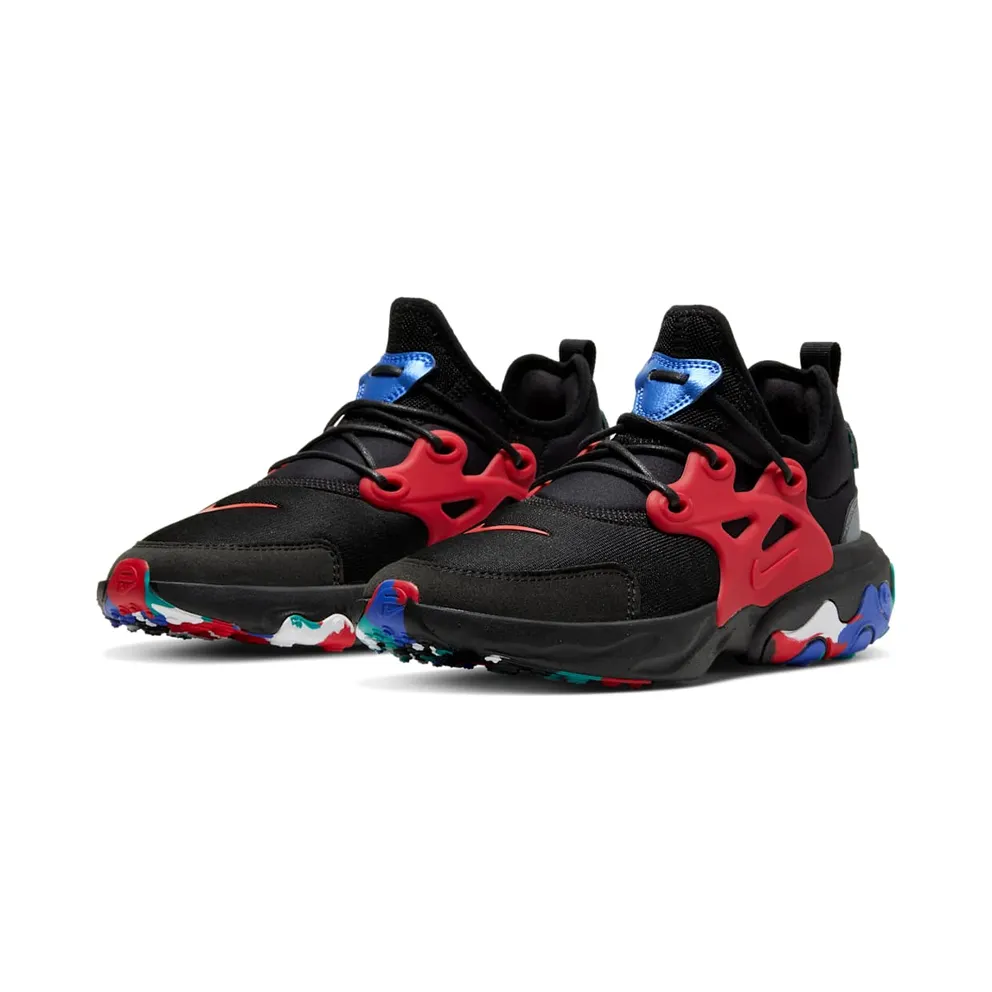 Nike React Presto Black Red Multicolor (GS) Black/University Red-Multi (CD8138-001)