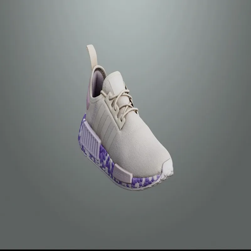 Adidas NMD_R1 Wonder White / Wonder White / Purple Tint (GW5694)