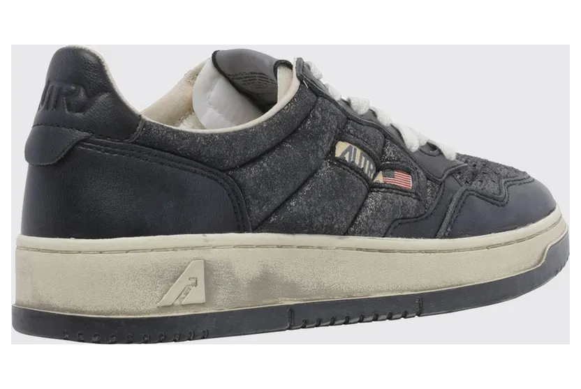 Autry Medalist Low Super Vintage Calfskin Sneakers with Worn Effect Grey (AVLMAD03) (2)